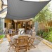 Rectangle Sun Shade Sail UV Block For Outdoor Garden Patio Sunscreen Canopy 4.5*5m (Gray)   